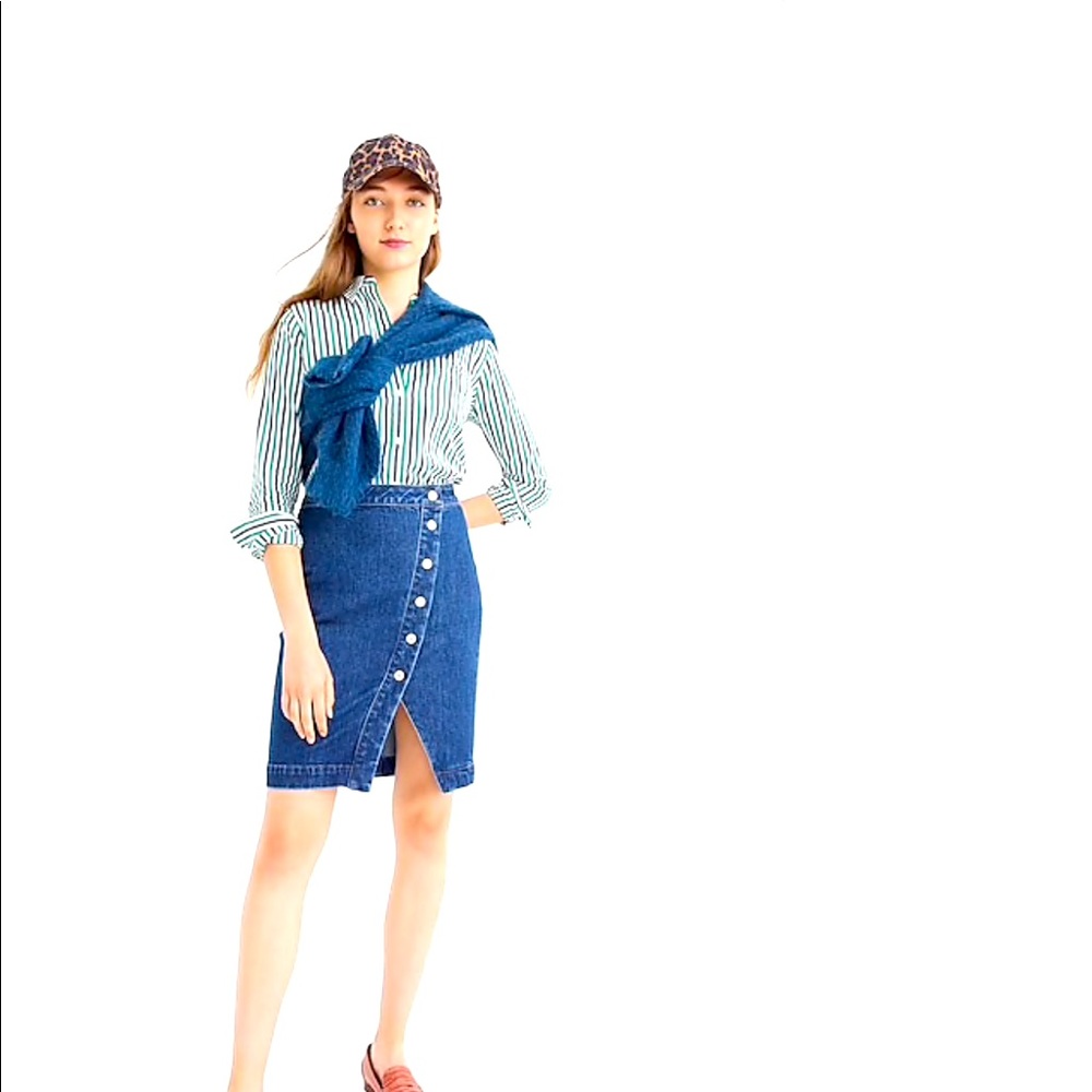 J. Crew Jean Skirt